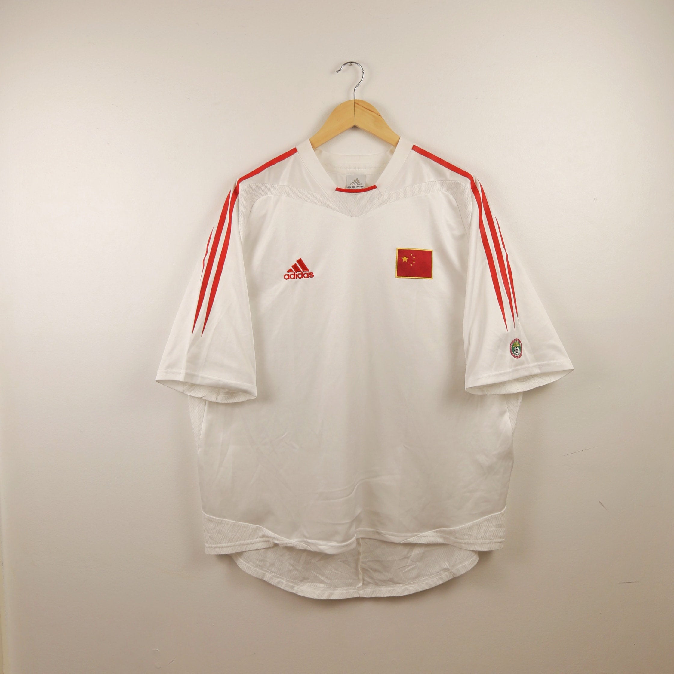 China 2004 Away Size Men XL Football Shirt Soccer Jersey Authentic Adidas Afterpay Available